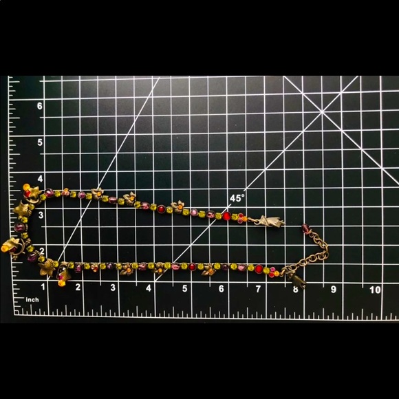 Vintage MARY DEMARCO Crystal  Stone Necklace UNIQUE 💚 - Picture 8 of 17